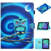 Чехол-книжка Coloured Drawing для iPad mini 6 - Moon Owl
