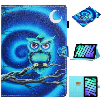 Чохол-книжка Coloured Drawing для iPad mini 7/ mini 6 - Moon Owl
