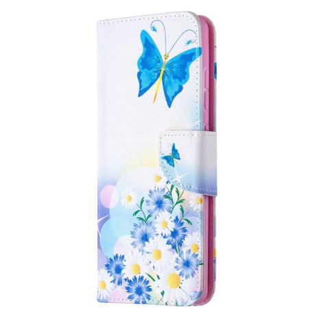 Чехол-книжка Colored Drawing Series на Samsung Galaxy S20 FE - Butterflies Love Flower