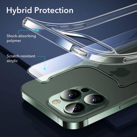 Прозрачный чехол ESR Classic Hybrid + Screen Shield для iPhone 13 Pro Max - Clear