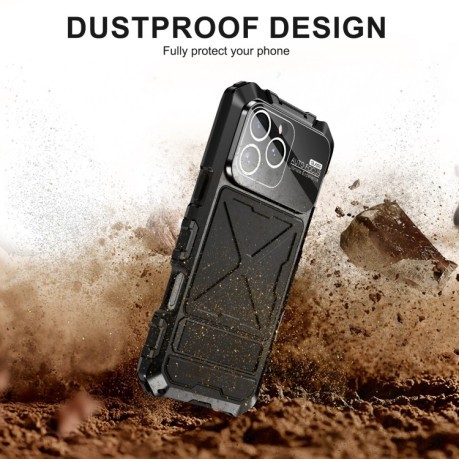 Противоударный чехол R-JUST Life Waterproof для iPhone 16 Pro Max - черный