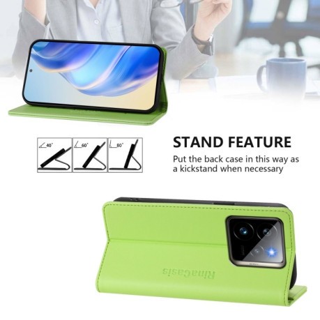 Чехол-книжка Retro Skin Feel Business Magnetic на Realme GT 7 Pro 5G - зеленый
