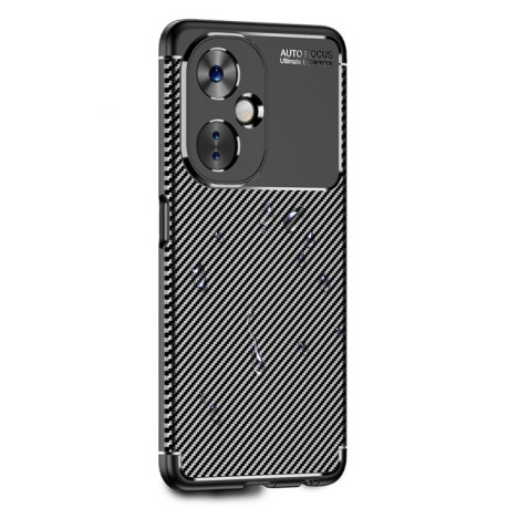 Ударозахисний чохол HMC Carbon Fiber Texture для OnePlus Nord N30/CE 3 Lite - чорний