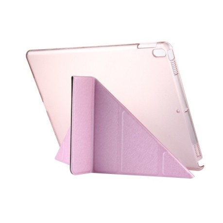 Чехол Silk Texture Deformation Flip Sleep / Wake-up розовый для iPad  Air 2019/Pro 10.5