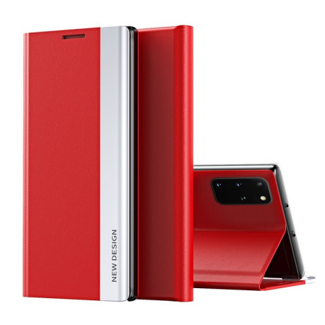 Чехол-книжка Electroplated Ultra-Thin для Samsung Galaxy A23 4G - красный
