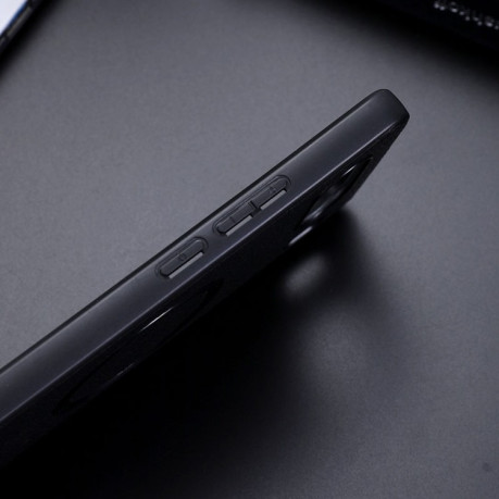 Чохол протиударний CD Magsafe Magnetic Litchi Texture для Xiaomi 15 Pro  - чорний
