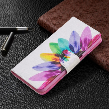 Чехол-книжка Colored Drawing Series на Samsung Galaxy A32 4G- Sun Flower