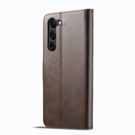 Чохол книжка LCIMEEKE Calf Texture  для Samsung Galaxy S25+ 5G - кавовий