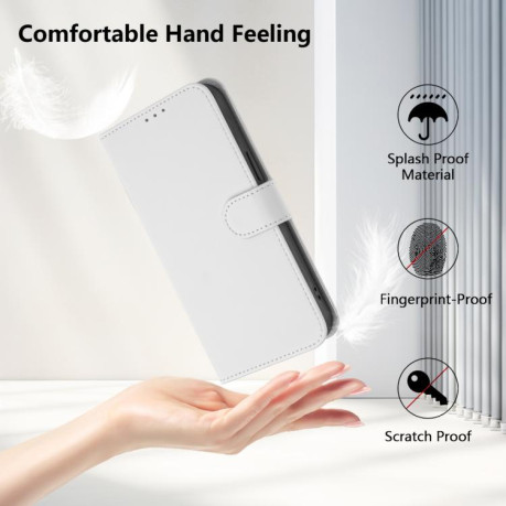 Чохол-книжка з м'яким покриттям (Skin Feel) зі шнурком на Samsung Galaxy A07 4G - білий