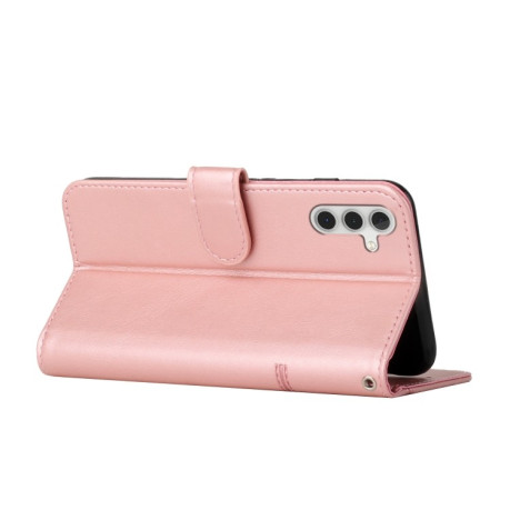 Чохол-книжка Stitching Calf Texture для Samsung Galaxy S25+/S24+ 5G - рожеве золото