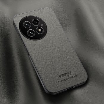 Чехол HUIYI Leather Magnetic для OnePlus 13 - серый