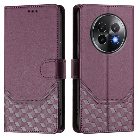 Чохол-книжка Embossing Stripe RFID для Realme 13+ 5G/13 Pro 5G/13 Pro+ - фіолетовий