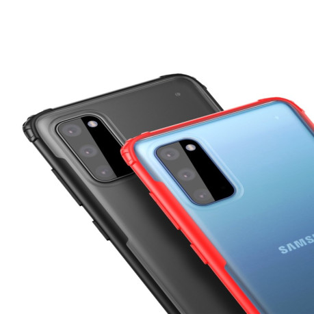 Ударозащитный чехол Four-corner на Samsung Galaxy S20-синий