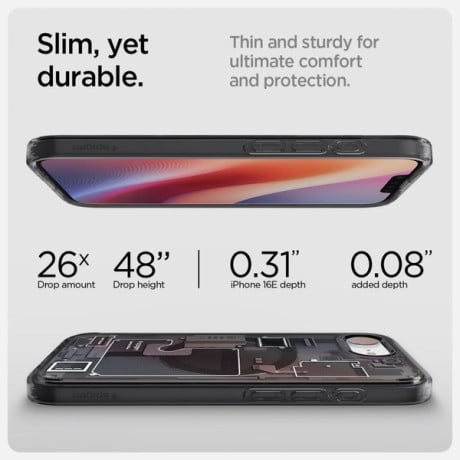Оригинальный чехол Spigen Ultra Hybrid  Zero One Mag для iPhone 16e - Black