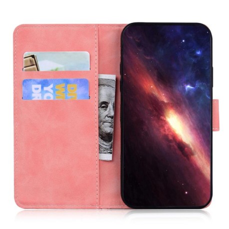 Чехол-книжка Tiger Embossing для Xiaomi Redmi Note 14 4G 164.84mm - розовый