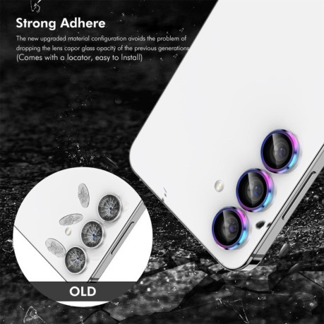 Захисне скло на камеру ENKAY Aluminium Samsung Galaxy S25+ 5G - блакитне
