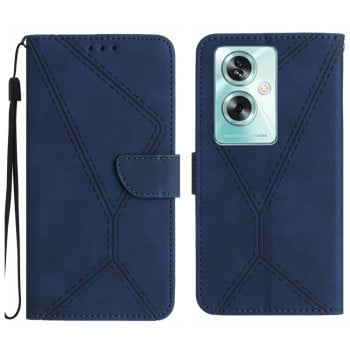 Чехол-книжка Stitching Embossed Leather  OPPO Reno11 F 5G/F25 Pro 5G - синий