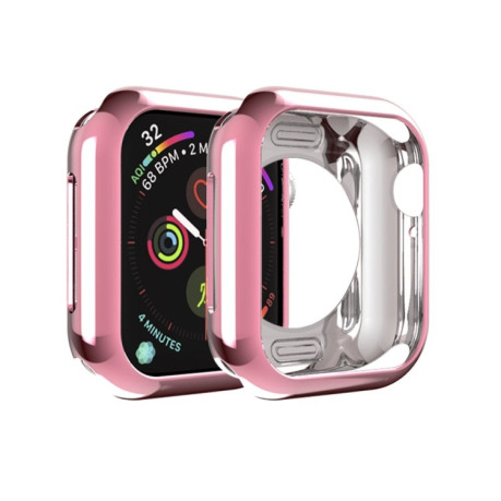Противоударная накладка Round Hole для Apple Watch Series 5 / 4 44mm - розовая