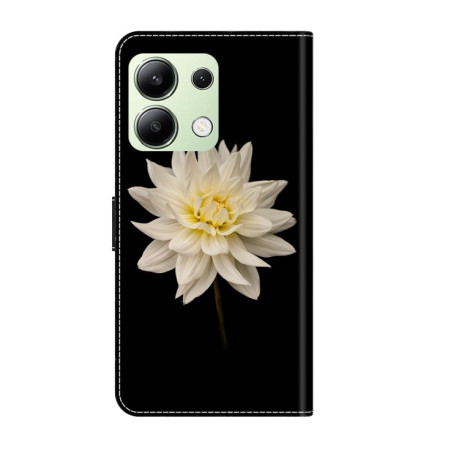 Чехол-книжка Crystal 3D Shockproof Protective Leather для Xiaomi Redmi Note 13 4G - Flower