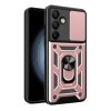 Протиударний чохол Sliding Camshield для Samsung Galaxy S24 FE 5G - рожеве золото