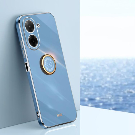 Противоударный чехол XINLI Straight Edge with Ring Holder для Xiaomi Redmi A5 4G / Poco C71 - синий