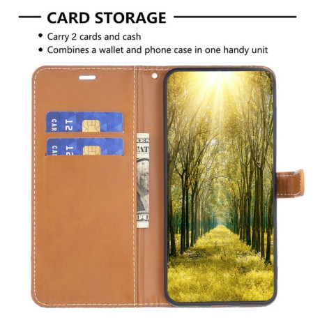 Чехол-книжка Color Matching Denim Texture на Samsung Galaxy S25 5G - серый