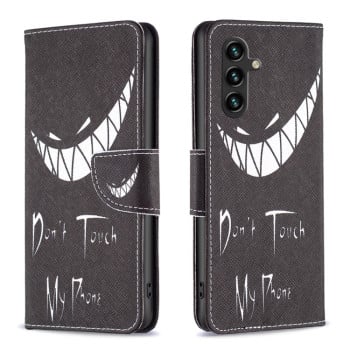 Чехол-книжка Colored Drawing Pattern для Samsung Galaxy A56 5G - Smirk