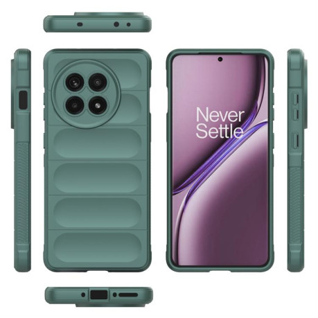 Силиконовый чехол Magic Flannel для OnePlus 13R/Ace 5/Ace 5 Pro - зеленый