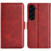 Чехол-книжка Dual-side Magnetic Buckle для Samsung Galaxy S23 FE 5G - красный