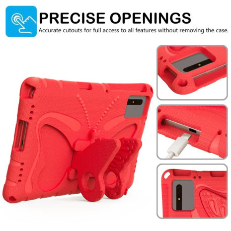 Противоударный чехол Butterfly Bracket EVA для Xiaomi Redmi Pad 2 /SE 11 2025 - красный
