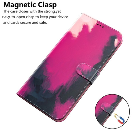 Чохол-книжка Watercolor Pattern для Samsung Galaxy M53 5G - Berry Color