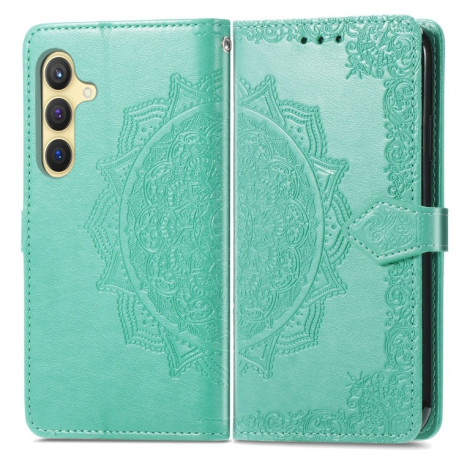 Чохол-книжка Mandala Embossing Pattern  для Samsung Galaxy S25 Plus 5G - зелений