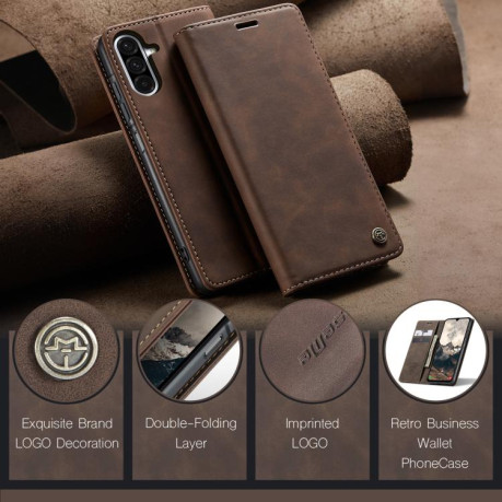 Чохол-книжка CaseMe-013 Multifunctional  для Samsung Galaxy A26 5G - кавовий