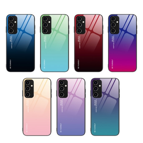 Протиударний чохол Gradient Color Glass для Samsung Galaxy A14 5G - світло-фіолетовий