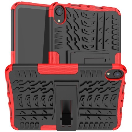 Противоударный чехол Tire Texture для iPad mini 6 - красный