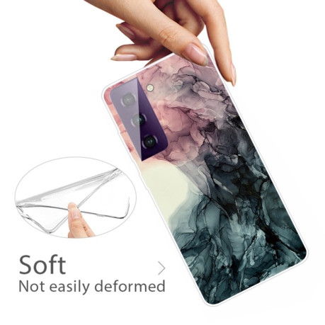 Противоударный чехол Marble Pattern для Samsung Galaxy S21 Plus - Abstract Black