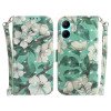 Чохол-книжка 3D Colored Horizontal для Realme C33 - Watercolor Flower