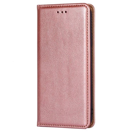 Чохол-книжка Gloss Oil Solid для Samsung Galaxy M55 5G - рожеве золото