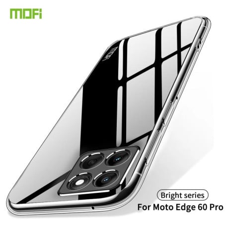 Силиконовый ультратонкий чехол MOFI Ming Series на Motorola Edge 60 Pro - прозрачный