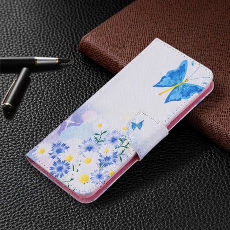 Чохол-книжка Colored Drawing Pattern для OPPO A74 4G / F19 4G - Butterfly Love