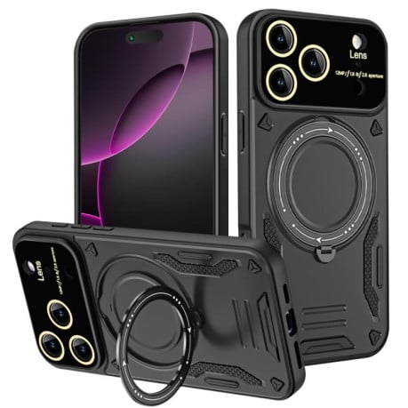 Протиударний чохол Large Window з MagSafe та підставкою на iPhone 17 Pro Max - чорний