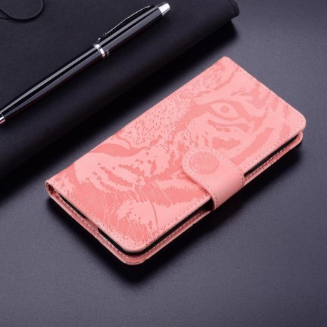 Чехол-книжка Tiger Embossing для Xiaomi Redmi Note 14 4G 164.84mm - розовый