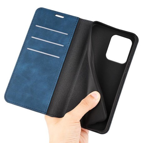 Чохол-книжка Retro Skin Feel Business Magnetic Motorola Moto Edge 50 Neo 5G - синій