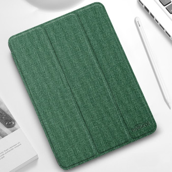 Противоударный чехол-книжка Mutural YASHI Series на iPad Pro 12.9 (2021) - зеленый