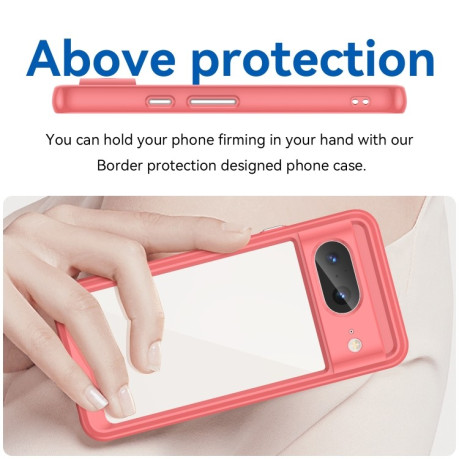 Протиударний чохол Colorful Acrylic Series для Google Pixel 8 - червоний