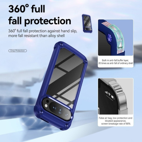Противоударный чехол Lens Protection на Google Pixel 9 Pro XL - синий