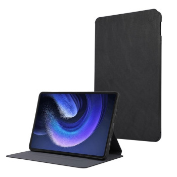 Чехол-книжка TPU Flip Tablet Protective Leather для Xiaomi Pad 6 - черный