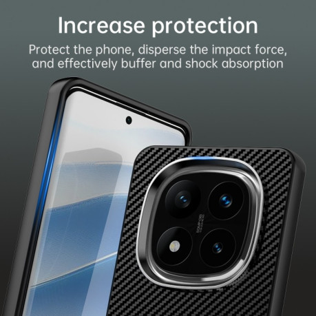 Ударозахисний чохол Carbon Fiber Series IMD на Xiaomi Redmi Note 14 Pro+ 5G - чорний