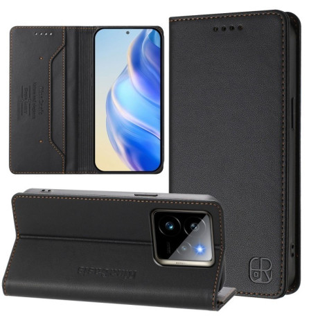 Чехол-книжка Retro Skin Feel Business Magnetic на Realme GT 7 Pro 5G - черный