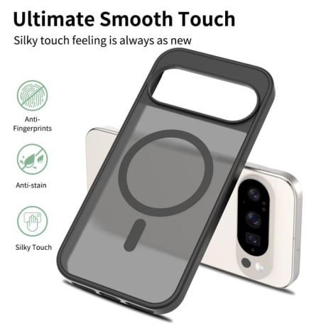 Чохол з м'якою фактурою Skin-feel з MagSafe гібридний на Google Pixel 10/10 Pro - чорний